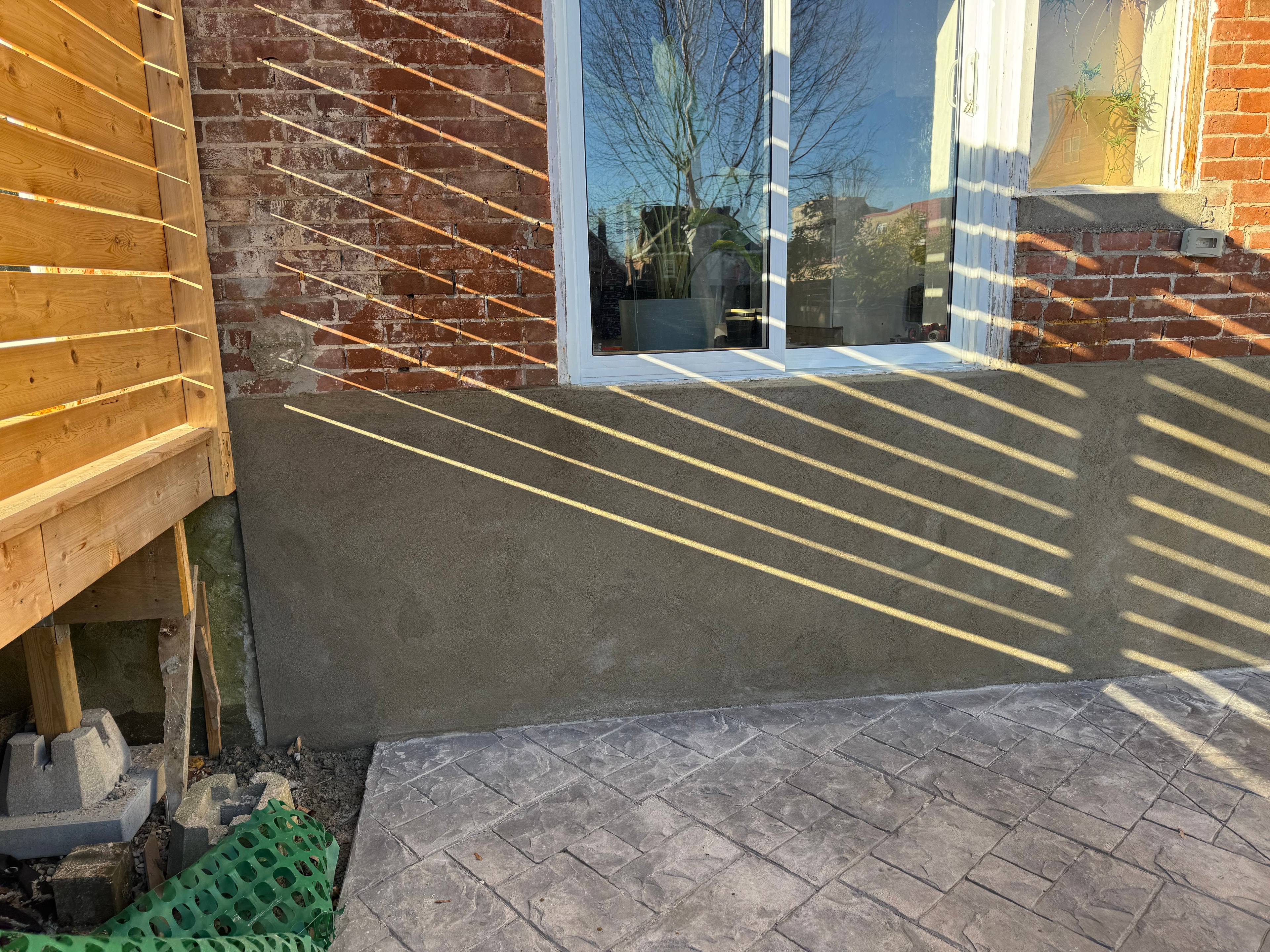 Parging & Stamped Concrete
